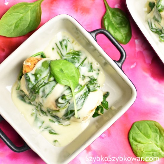 Goat Cheese-Spinach Stuffed Chicken