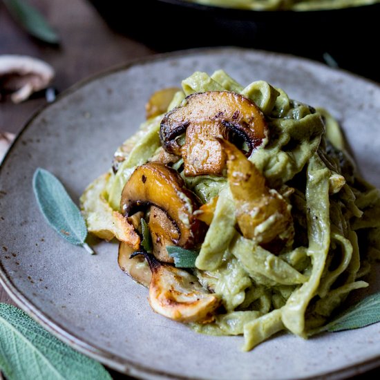 Mushroom Sage Pasta w/ Magic Sauce