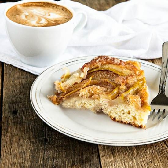 Cinnamon Pear Coffee Cake