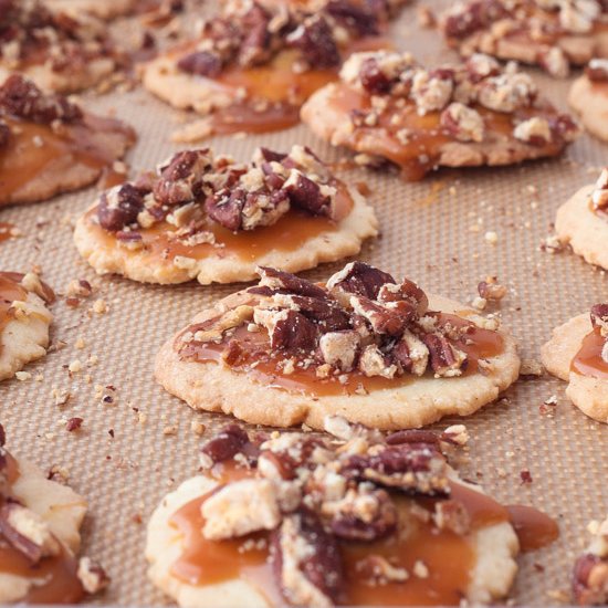 Salted Caramel Pecan Cookies