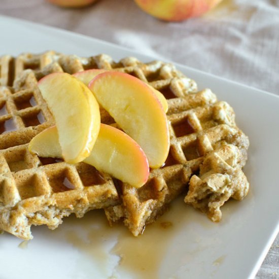 Whole Wheat Apple Ginger Waffles