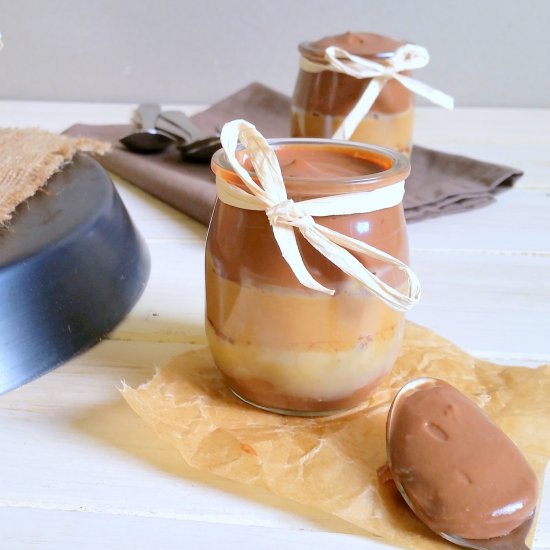 Chocolate, Dulce de Leche Glass