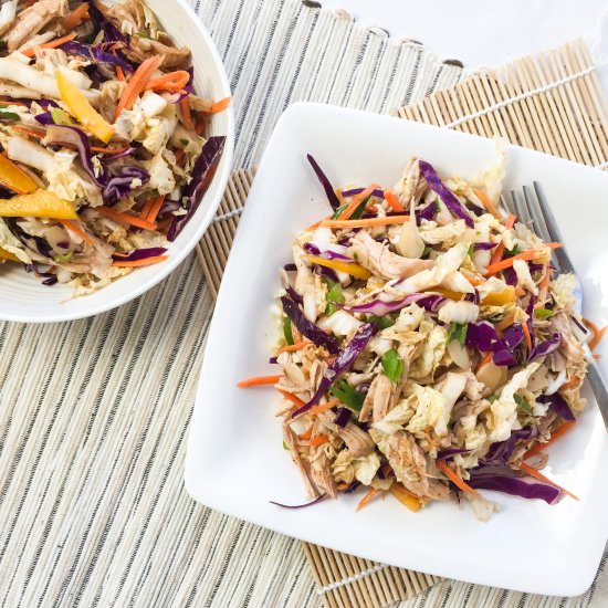 Spicy Asian Turkey Salad with Almonds