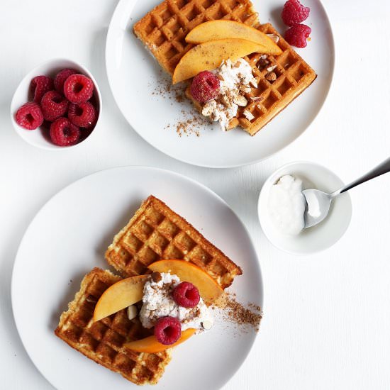 Fluffy Vegan Breakfast Waffles