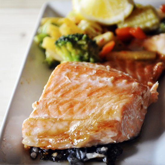 Salmon with Green Veggies