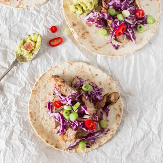 Healthy Smoky Grilled Pork Tacos