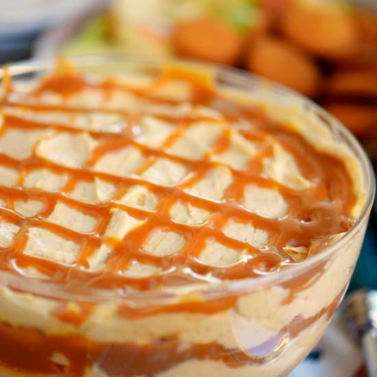 Caramel Pumpkin Cheesecake Dip