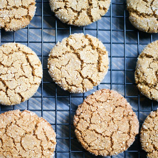 Gluten-Free Ginger Molasses Cookies