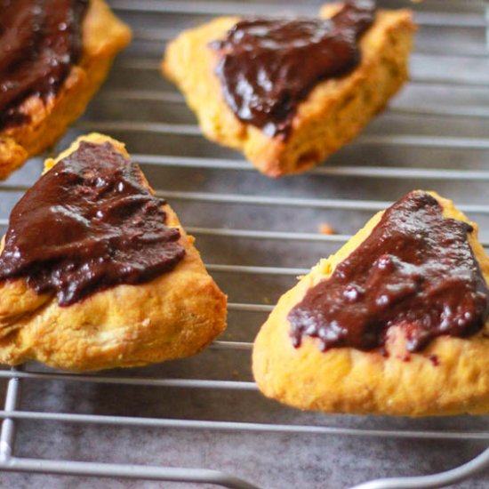 Chipotle Chocolate Pumpkin Scones