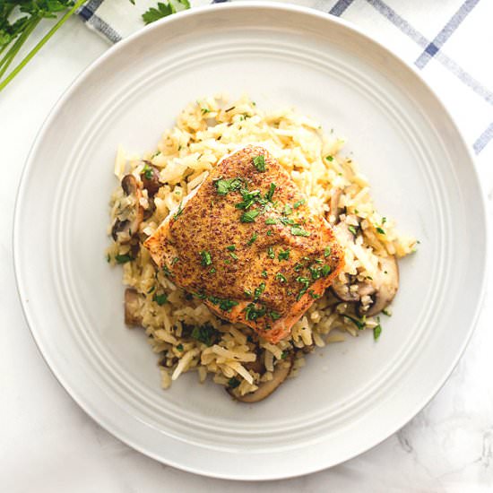 Mushroom Turnip Risotto