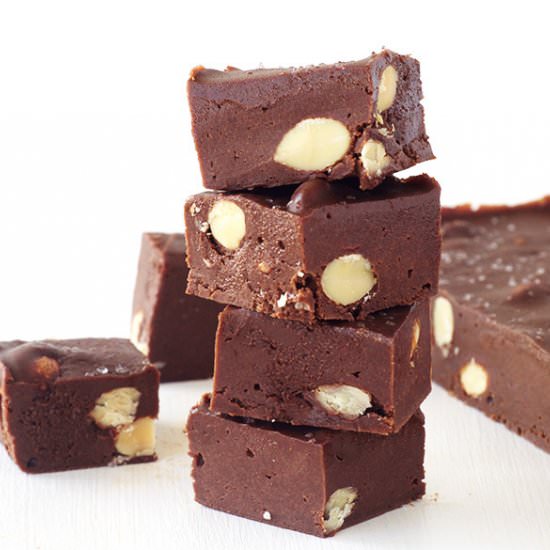 Dark Chocolate Almond Fudge