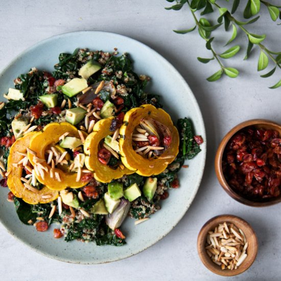 Warm Quinoa, Kale & Squash Salad