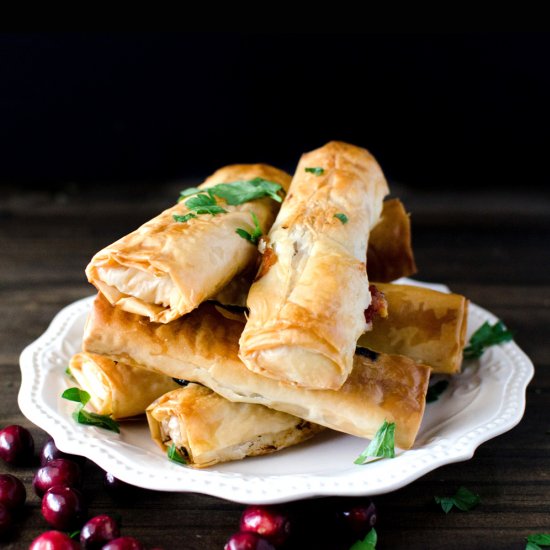 Turkey, Cranberry, Cheese Rolls