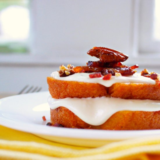 Maple Glazed Pound Cake