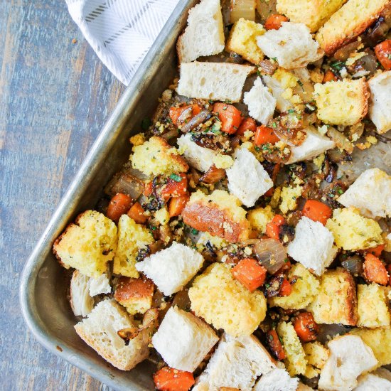 Sourdough + Cornbread Dressing