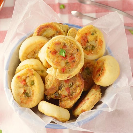 Veggie Pinwheels Party Appetizer