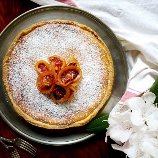 Festive Sicilian ricotta cake