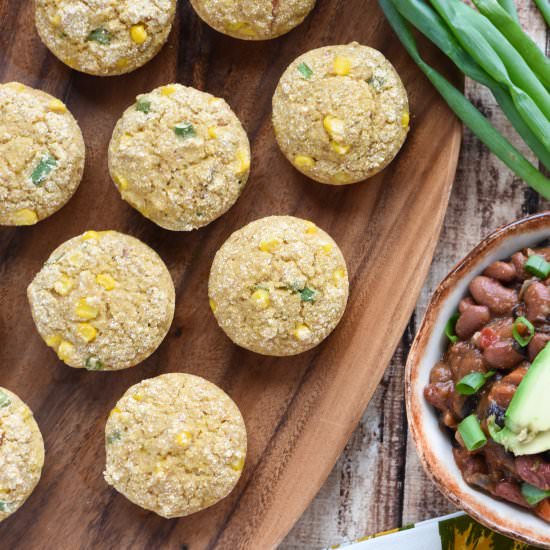 Corn Muffins With Scallions & Corn