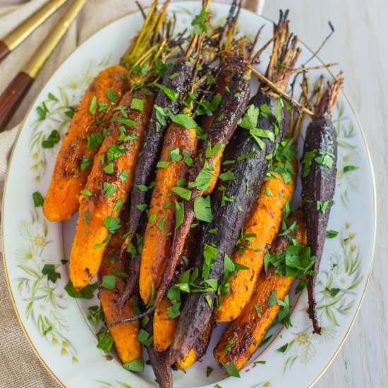 maple dijon roasted carrots