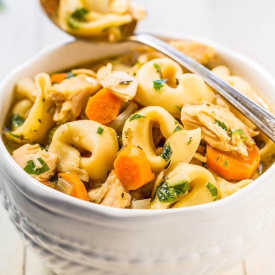 Easy 30-Min Chicken Tortellini Soup