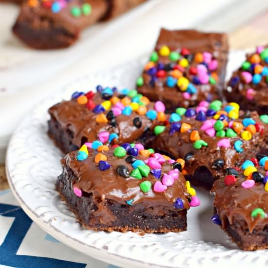 Rainbow Chip Brownies