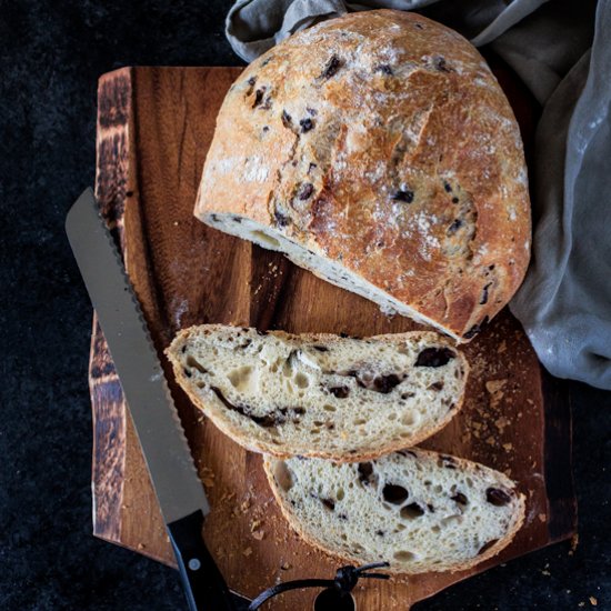 Mediterranean Black Olive Bread