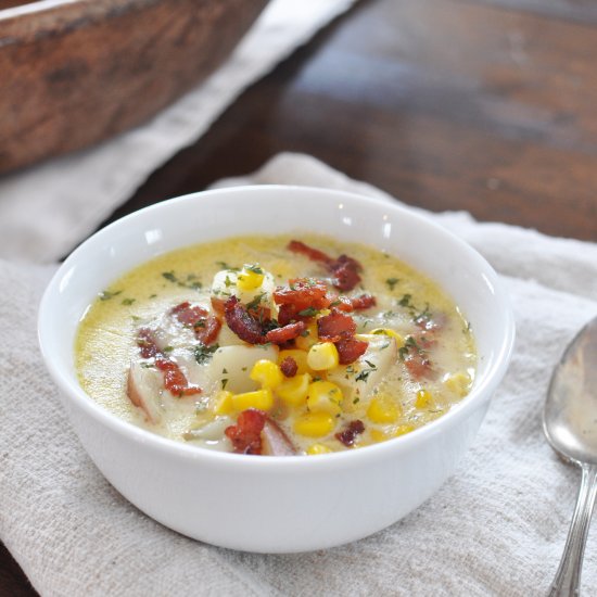 Rustic Corn & Potato Chowder