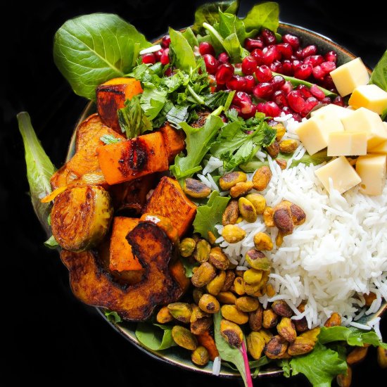 Adobo Roasted Harvest Veggie Bowls