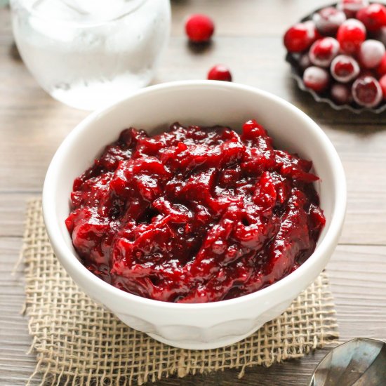 Homemade Cranberry Sauce