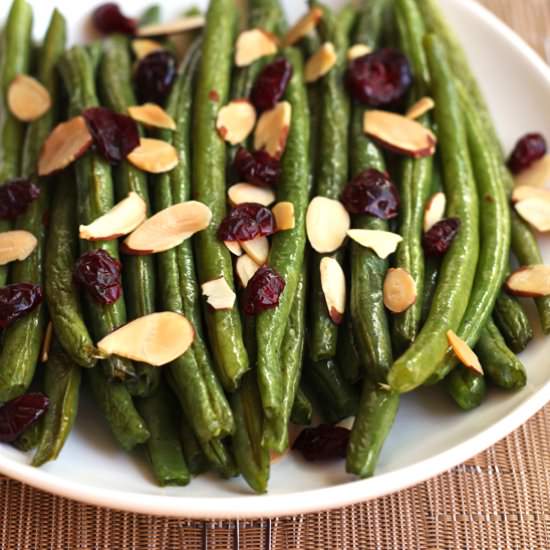 Toaster Oven Roasted Green Beans