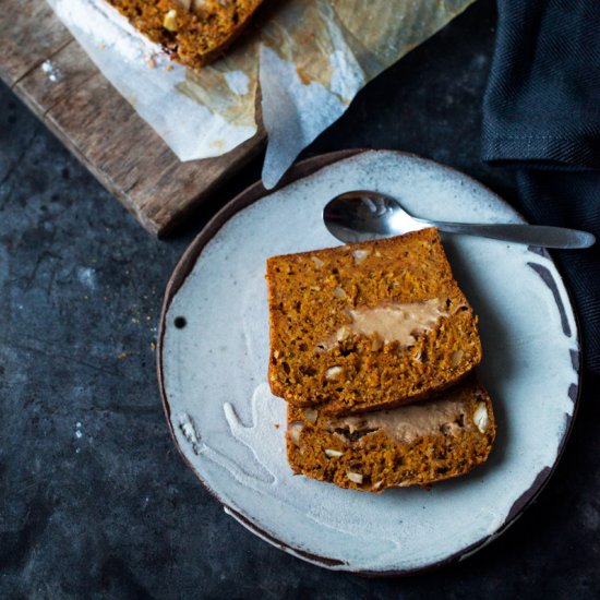 Carrot Cake with Persimmon Cream