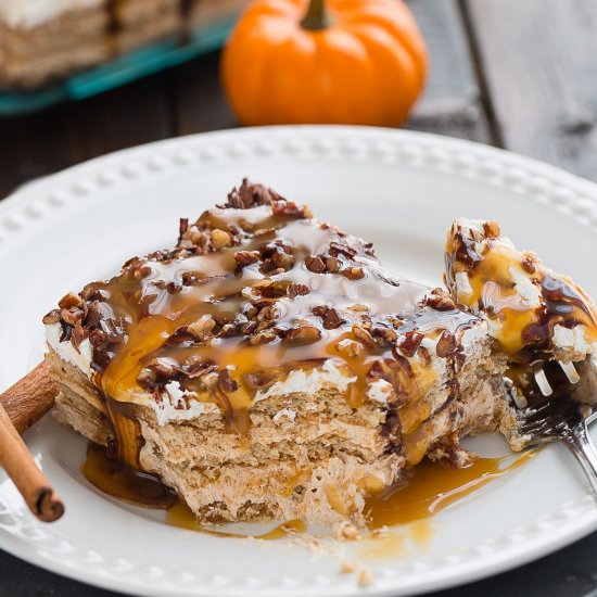 Easy No Bake Pumpkin Icebox Cake