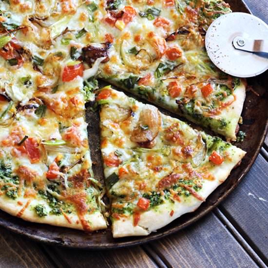 Kale Pesto Pizza