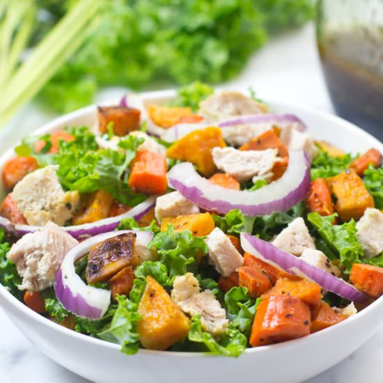 Turkey Kale & Root Vegetable Salad