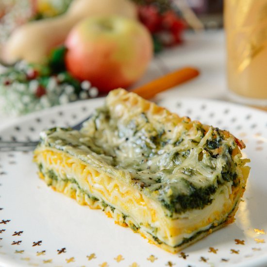 Kale & Pumpkin Lasagna