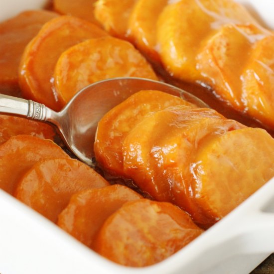 Glazed Sweet Potato Coins