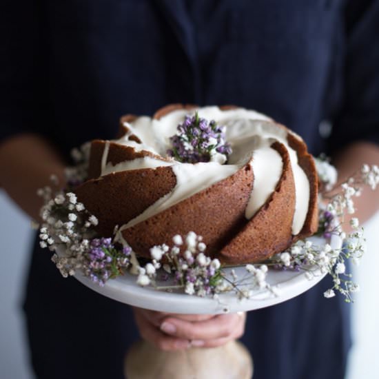 Whole Wheat Purple Carrot Cake