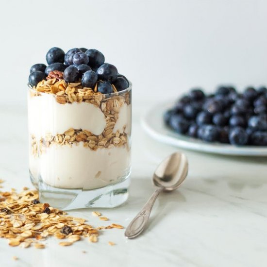 Blueberries, Oats, Yogurt