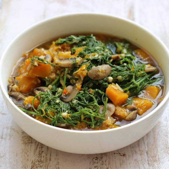 Isaan Pumpkin and Mushroom Stew