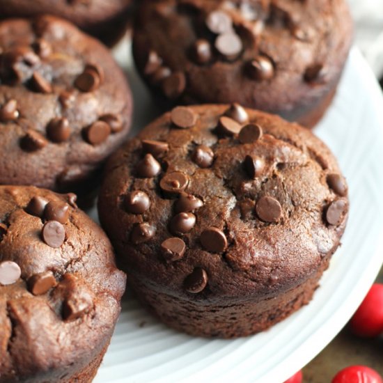 Flourless Orange Cranberry Muffins