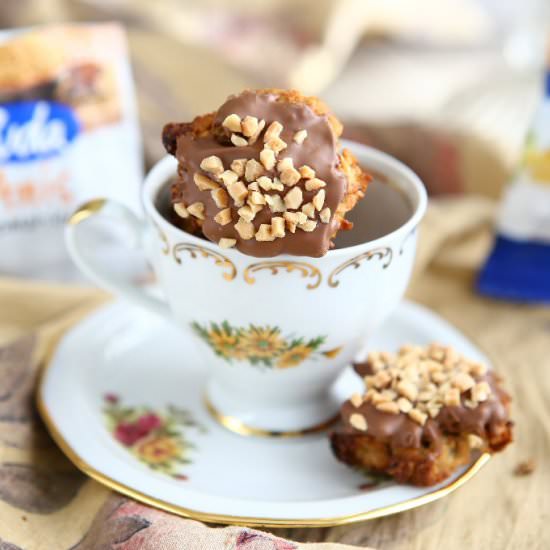 Anise Oatmeal Cookies with Marzipan