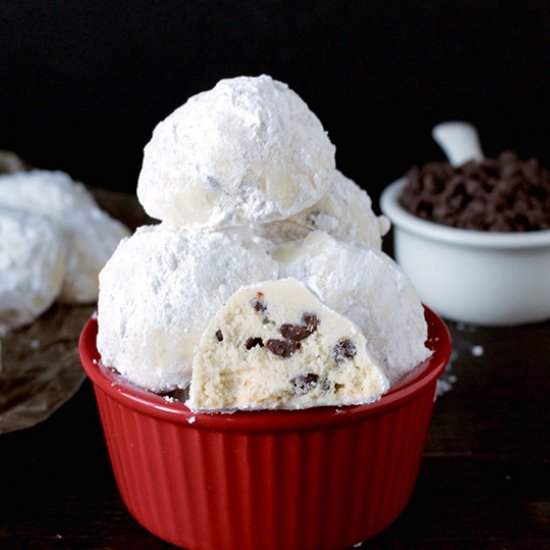 Chocolate Chip Snowball Cookies