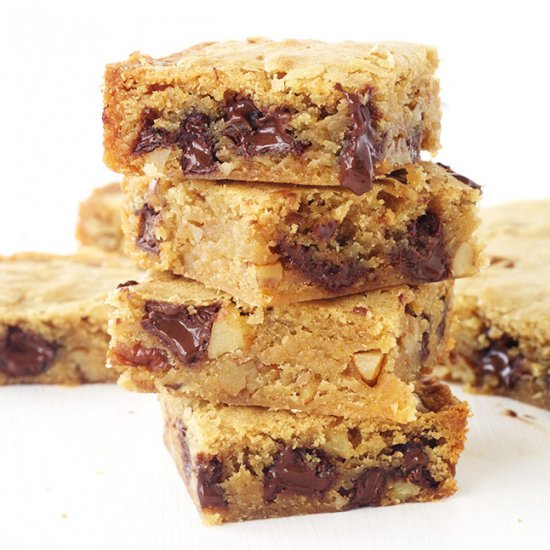 Pecan Chocolate Chip Blondies