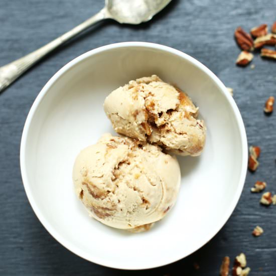 Pecan and Date Vegan Ice Cream