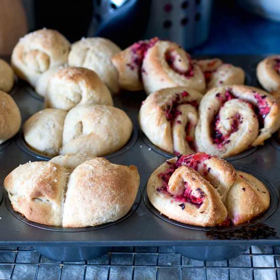 Tender Whole Wheat Cloverleaf Rolls