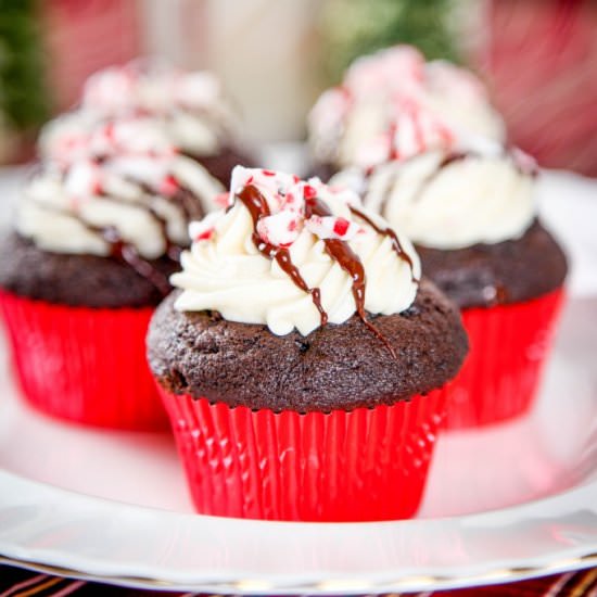 Peppermint Mocha Cupcakes