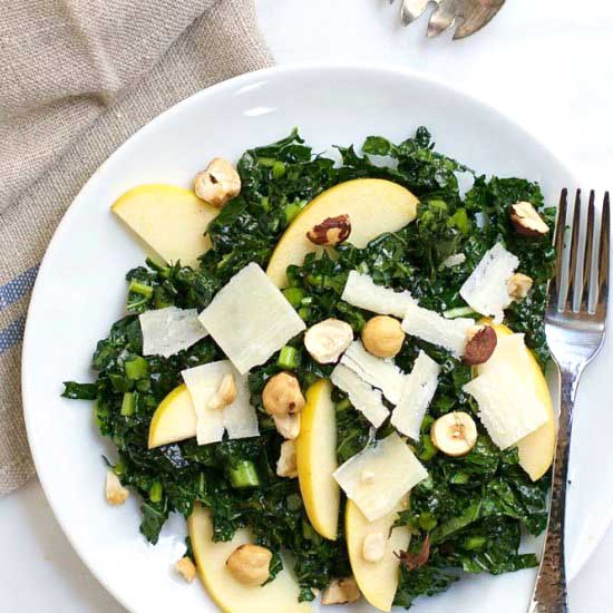 Kale Apple Salad w/ Vinaigrette