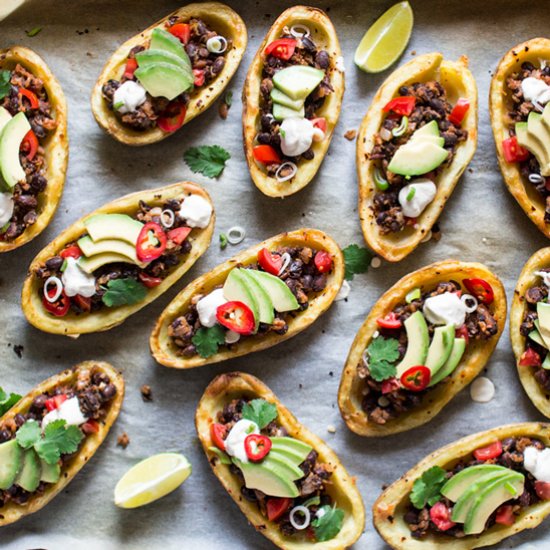 Mexican potato skins