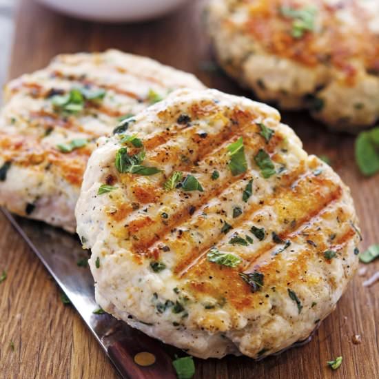 Greek-Style Turkey Burgers