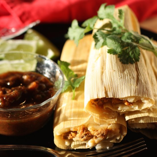 Green Chili Pork Tamales